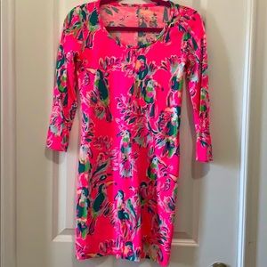 Pink Lilly Pulitzer Tucan Print Dress